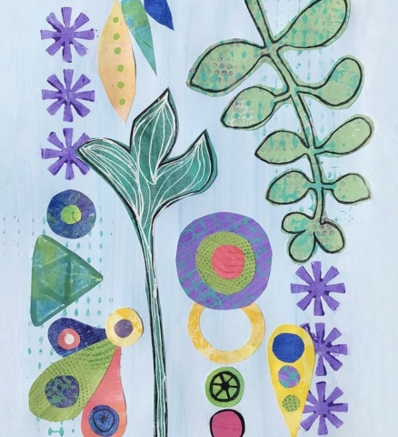 Mighty Fine Vines Mixed Media design by Kathleen Fair